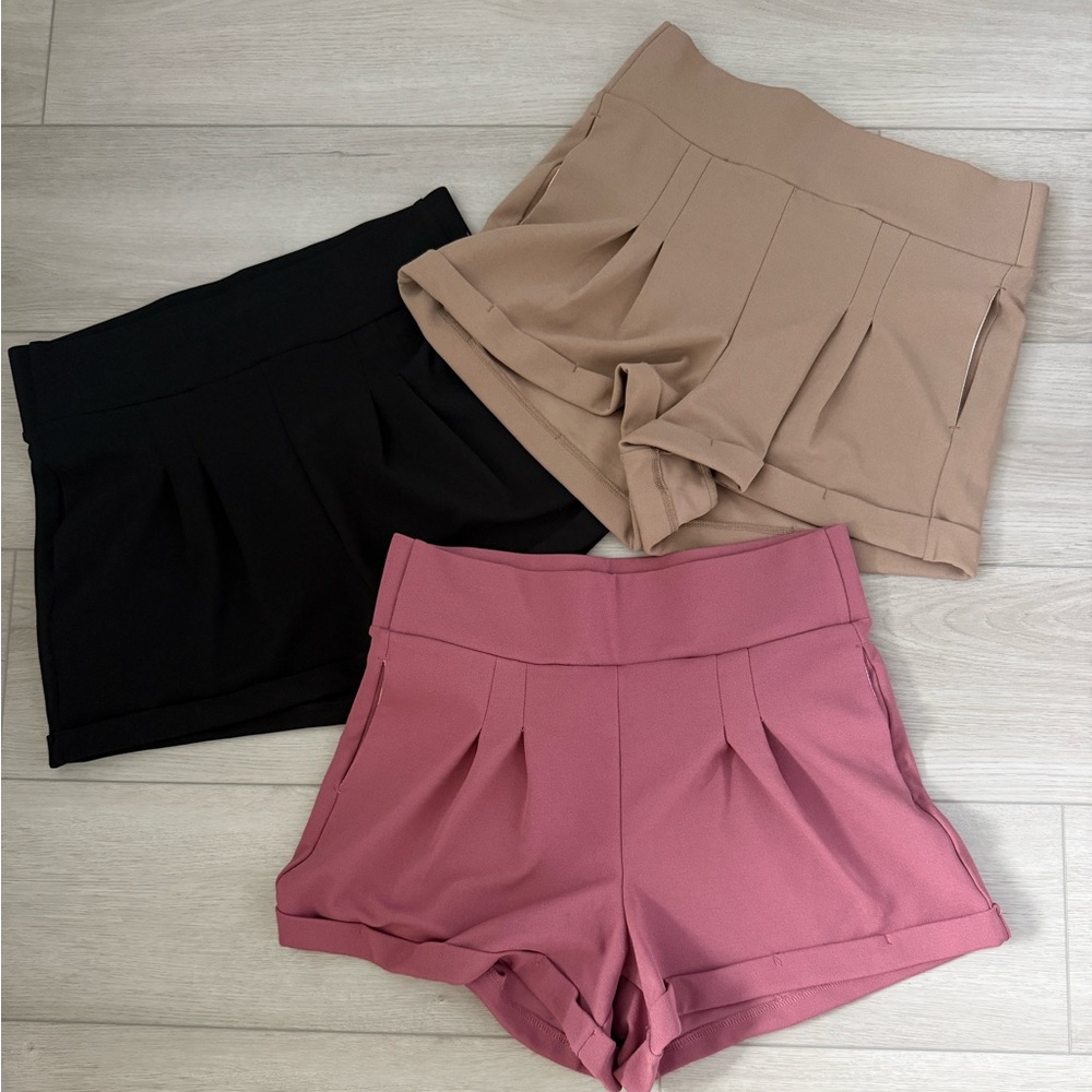 Pleated Fashion Nova Shorts